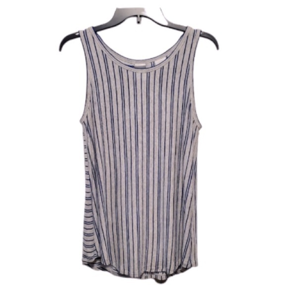 Cabi Short Sleeve Striped Electric Blue Ticker Tee T Shirt Small - Picture 2 of 8